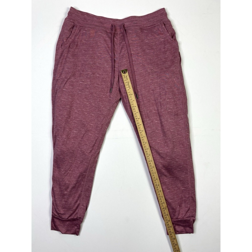 Member's Mark Sherpa Lined Jogger Pants Women's Large Pink Drawstring Cozy - Picture 4 of 11